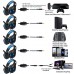 Butfulake GH-2 3.5mm Game Gaming Headphone Headset Earphone Headband With Microphone LED Light For Laptop Tablet Mobile PhonesMobile Phones Or PS4 /PS4 Pro/PS4 Slim/Xbox One/Xbox One S/Xbox One X-Blue