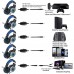 GH-3 3.5mm Game Gaming Headphone Headset Earphone Headband with Microphone LED Light for Laptop Tablet Mobile PhonesMobile phones or PS4 /PS4 pro/PS4 slim/Xbox one/Xbox one S/Xbox one X