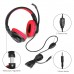 SL-300 3.5mm Game Gaming Headphone Headset Earphone Headband with Microphone LED Light for Laptop Tablet Mobile PhonesMobile phones or PS4 /PS4 pro/PS4 slim/Xbox one/Xbox one S/Xbox one X-1