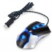 Butfulake Gaming Mouse Wired,Programmable Ergonomic Gaming Mice with 3200 DPI, Blue LED, 6 Buttons for PC, Laptop, Computer, Windows, Vista Linux, Black