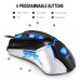 Butfulake Gaming Mouse Wired,Programmable Ergonomic Gaming Mice with 3200 DPI, Blue LED, 6 Buttons for PC, Laptop, Computer, Windows, Vista Linux, Black